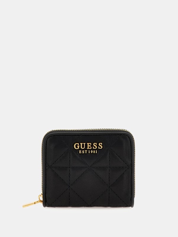 Minicarteira Guess mildred quilted preto