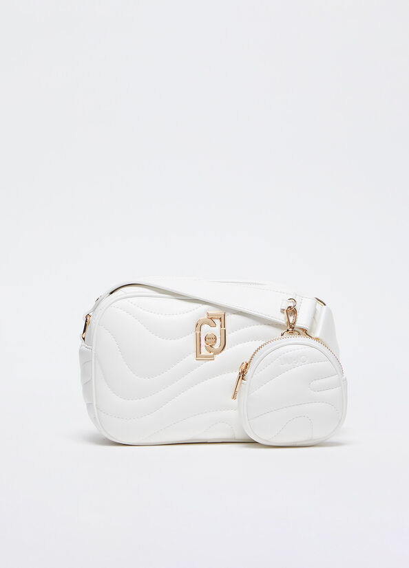 Liu Jo quilted camera bag off white